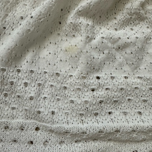ALC White Eyelet Knit Crop Top - Picture 11 of 11